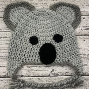 Handmade Crochet Koala Hat - Image 2
