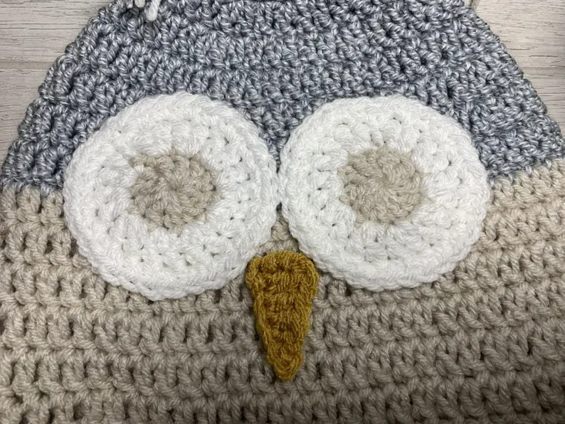 Handmade Crochet Owl Hat - Image 4