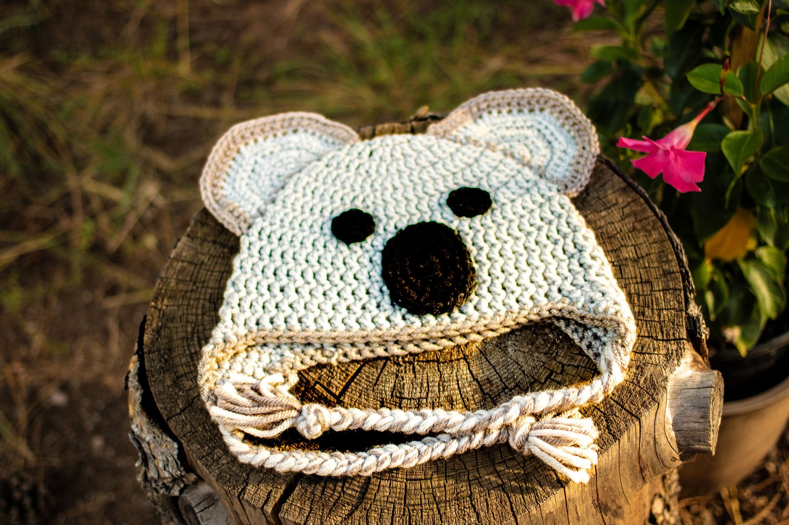 Handmade Crochet Koala Hat
