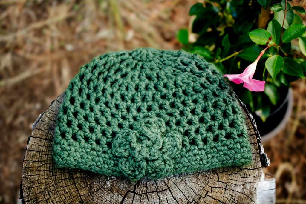 Cloche Hat with Flower