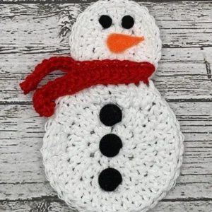 Crochet Snowman Coasters - Image 2