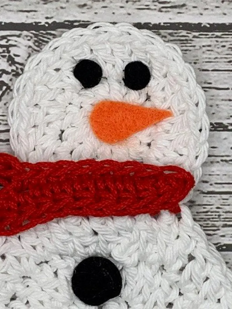 Crochet Snowman Coasters - Image 5