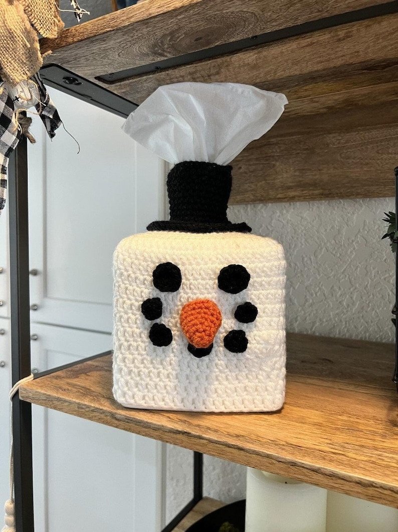 Snowman Tissue Box Cozy