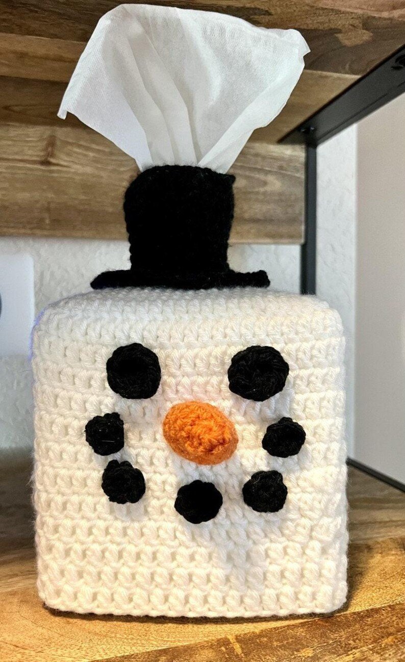 Snowman Tissue Box Cozy - Image 2