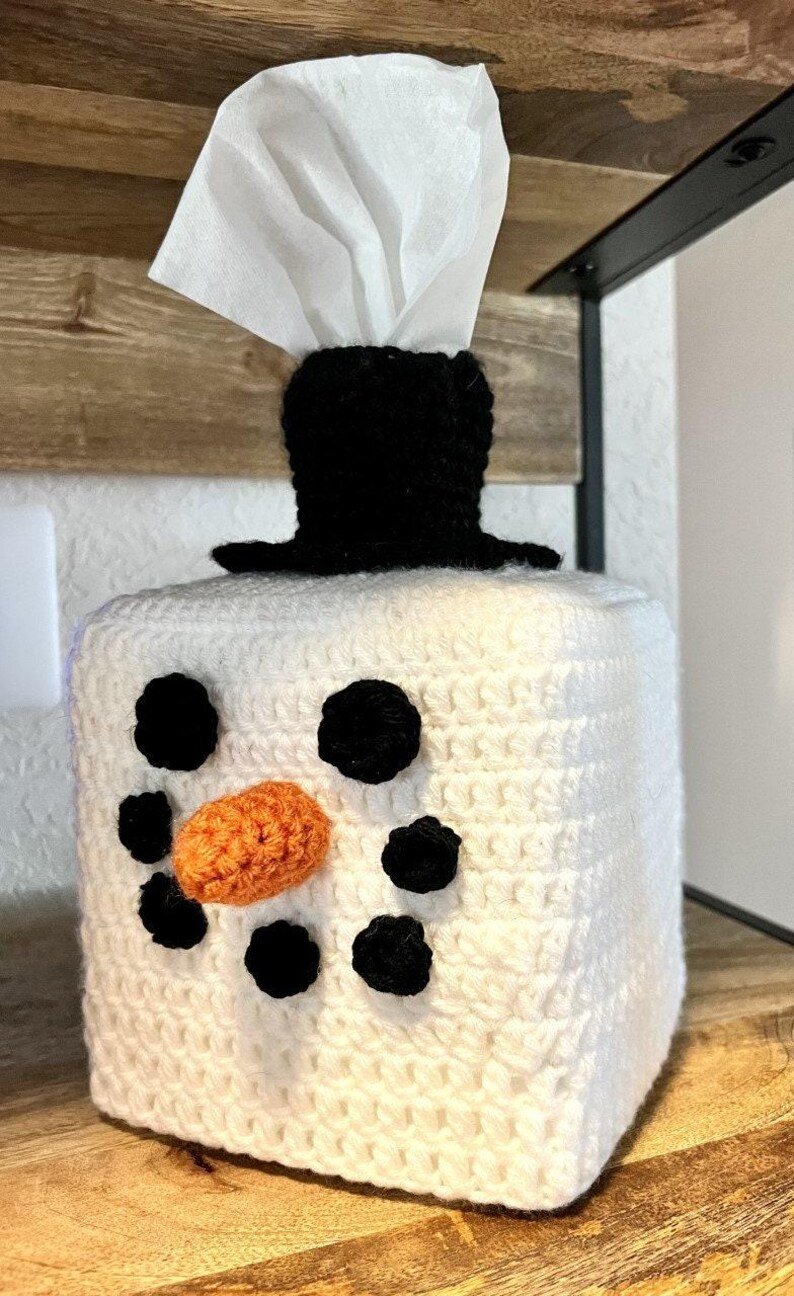 Snowman Tissue Box Cozy - Image 4