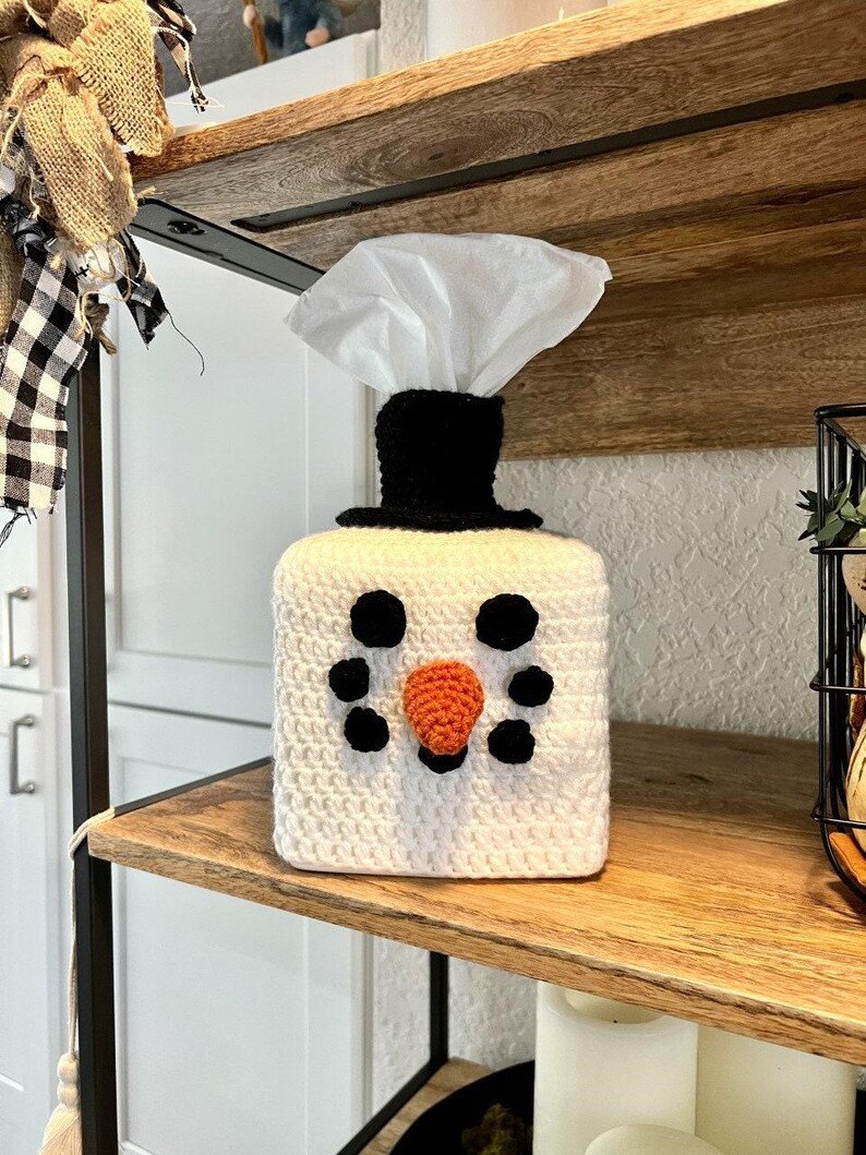 Snowman Tissue Box Cozy