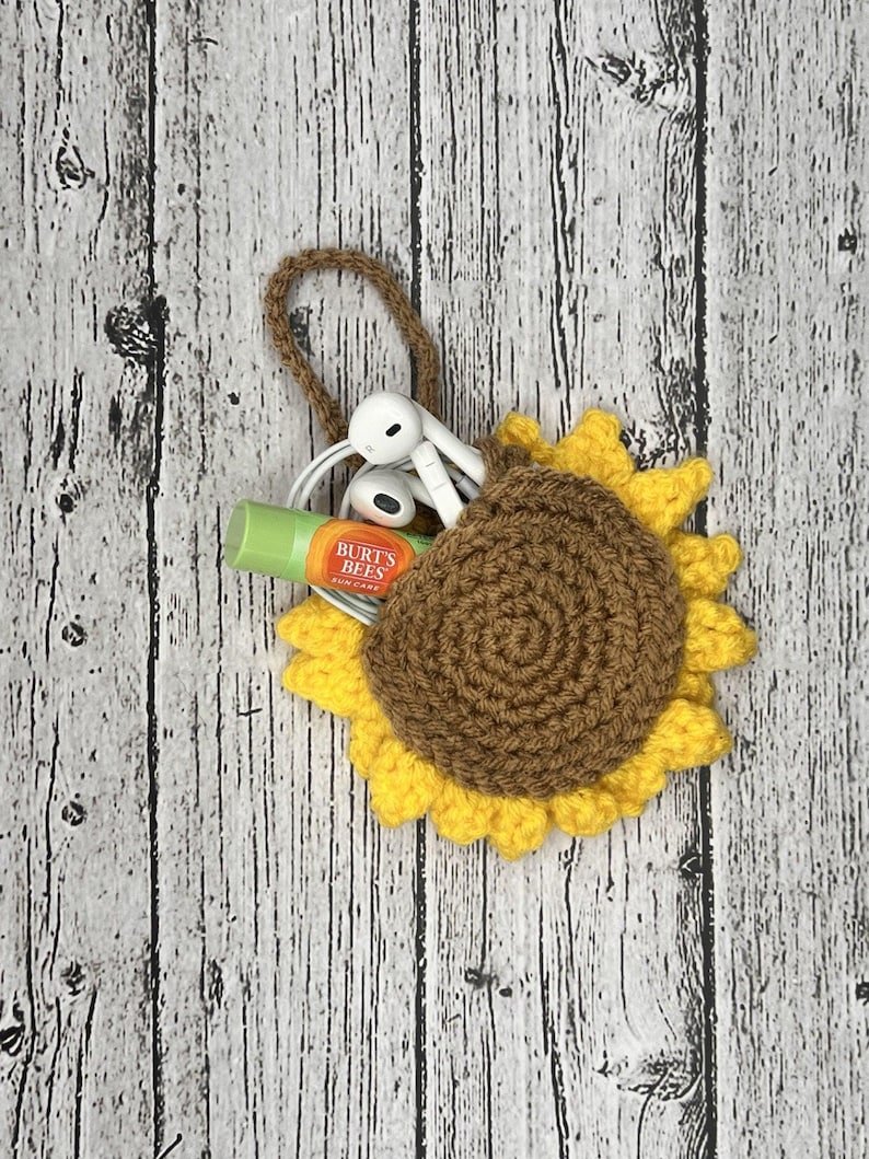 Sunflower Bag Charm Gift