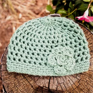 Chic Cloche Hat with Flower - Image 5